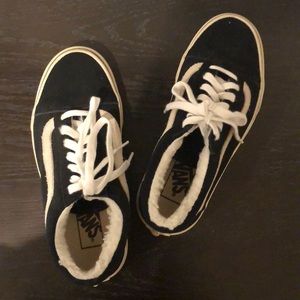 Vans x Madewell Edition: Black Suede/Sherpa Shoes
